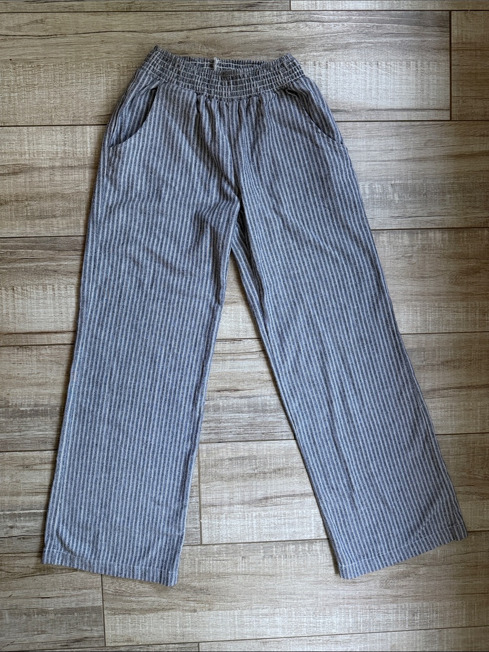 Bobi Los Angeles Striped Wide Leg Pants Size S
